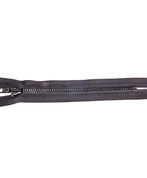 FERMETURES A GLISSIERE METAL 26cm MARRON