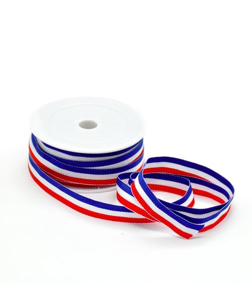 RUBAN GALON TRICOLORE 10mm