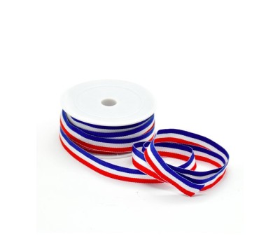 RUBAN GALON TRICOLORE 15mm